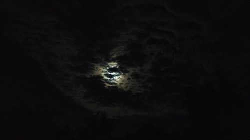 Low angle view of sky at night