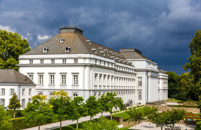 Low angle view of building against sky