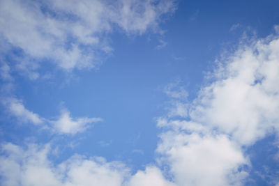 Low angle view of clouds in sky