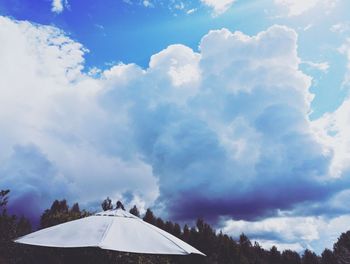 Low angle view of cloudy sky