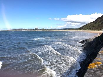 Scenic view of sea against sky