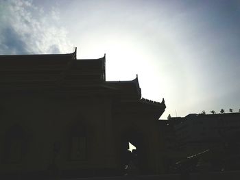 Low angle view of building against sky