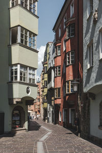 Street amidst buildings in town