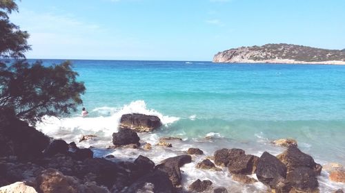 Scenic view of sea against sky