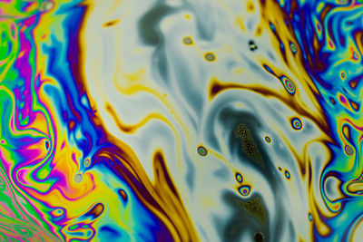 Full frame shot of multi colored water surface