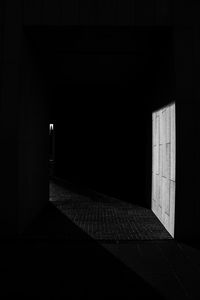 Empty corridor of building