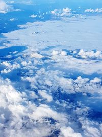 Aerial view of cloudscape