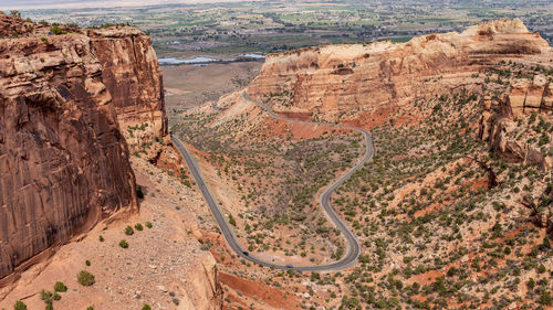 Scenic view of shaffer trail in national park 