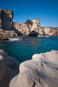 Rock formations at seaside