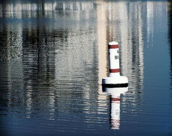 Reflection of clouds in lake