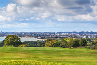 Scenic view of landscape against sky