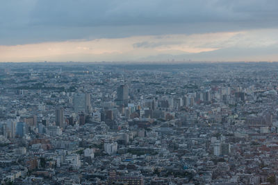 Aerial view of buildings in city