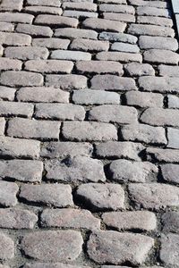 Full frame shot of cobblestone