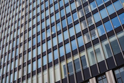 Low angle view of modern building in city