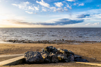 Scenic view of sea against sky
