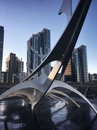 View of skyscrapers in city