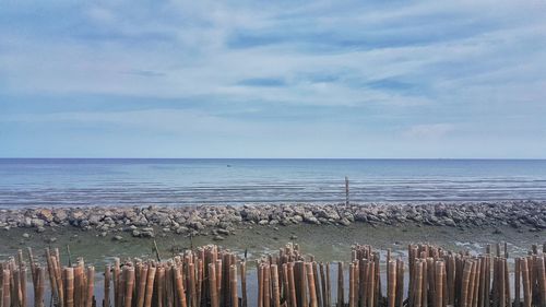 Scenic view of sea against sky