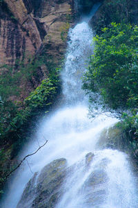 River flowing through rocks