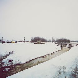 Snow covered landscape