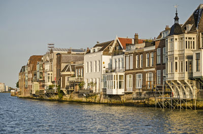 Dordrecht riverfront houses