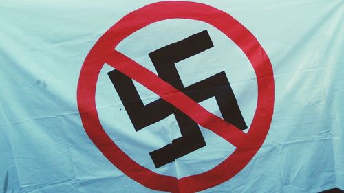 Nazi swastika on fabric