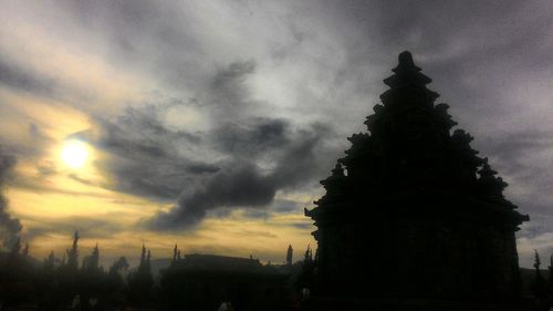 View of cloudy sky at sunset