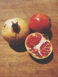 Close-up of fruits on table