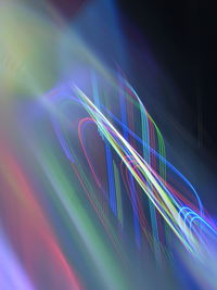 Multi colored light painting at night