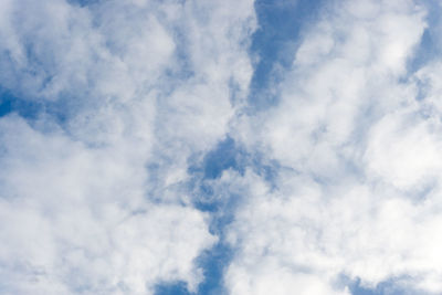 Low angle view of clouds in sky