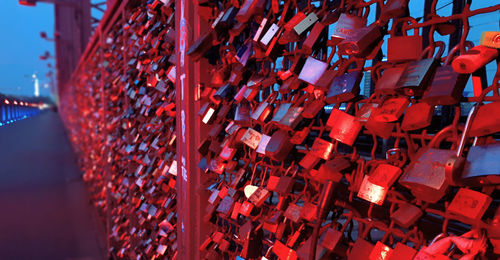 High angle view of people working at construction site