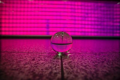 Close-up of glass on table