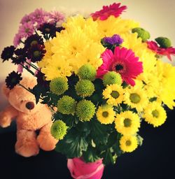 Close-up of multi colored flowers