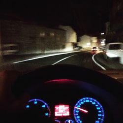 Car moving on road