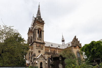 Low angle view of building against sky