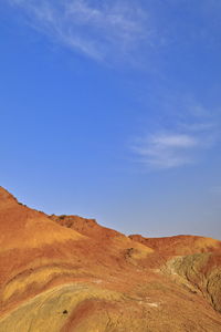 0896 rusty sandstone and siltstone landforms-zhangye danxia nnal.geological park. gansu prov.-china.