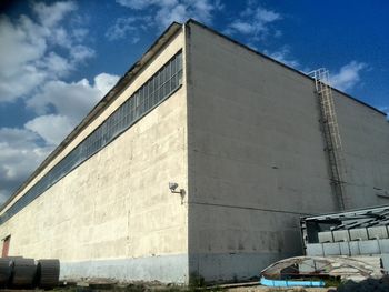 Low angle view of building against sky