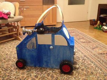 Close-up of toy car