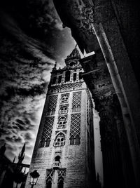 Low angle view of historical building against sky