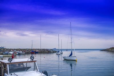 Sailboat in sea