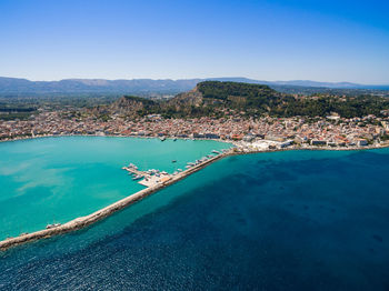 Aerial view of beach