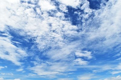 Low angle view of clouds in sky