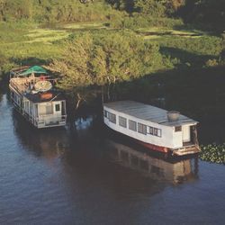 Boats in sea