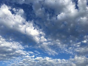 Low angle view of clouds in sky