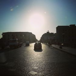 Cars moving on the road