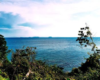 Scenic view of sea against sky