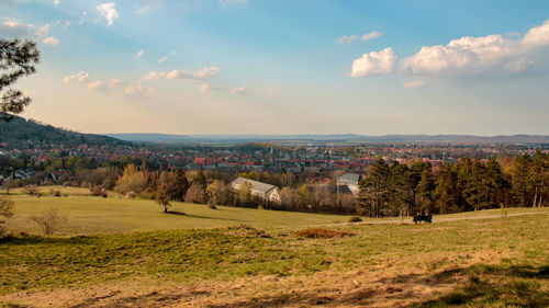 Scenic view of landscape against sky