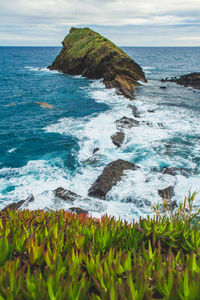 Scenic view of sea against sky