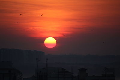 Scenic view of sunset