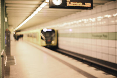 Train at railroad station