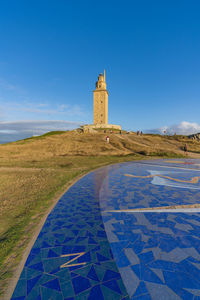 Lighthouse on sunny day